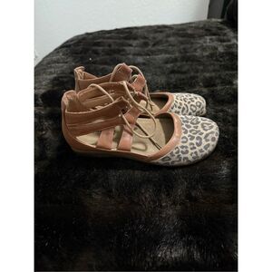 Naot Kata Women's Sandals Shoes Casual Lace Up leopard cheetah 8